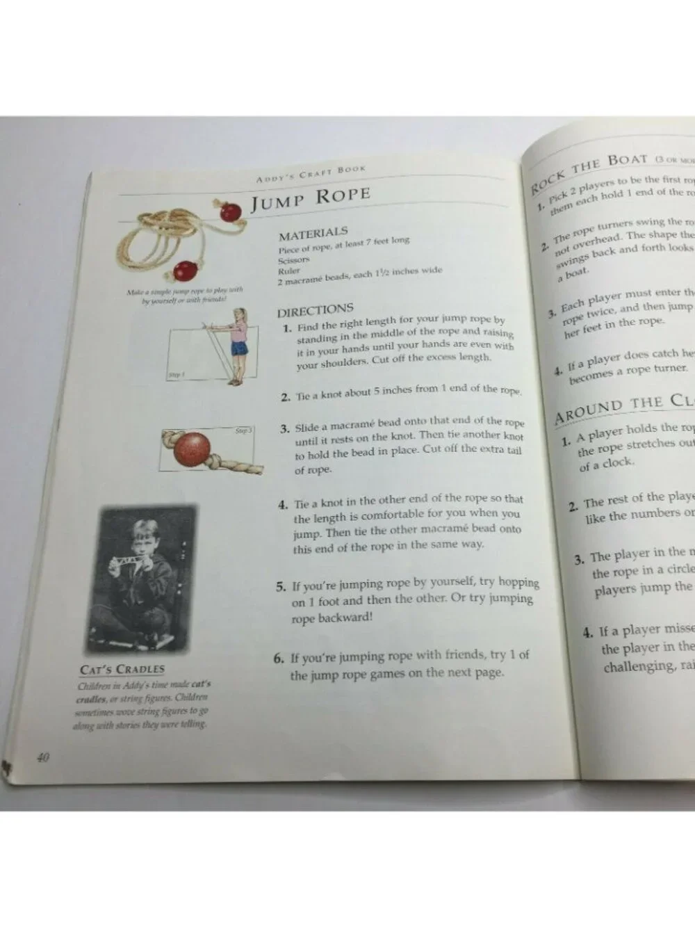 The American Girl Collection Addy's Craft Book Girls Crafts From The Past 1864